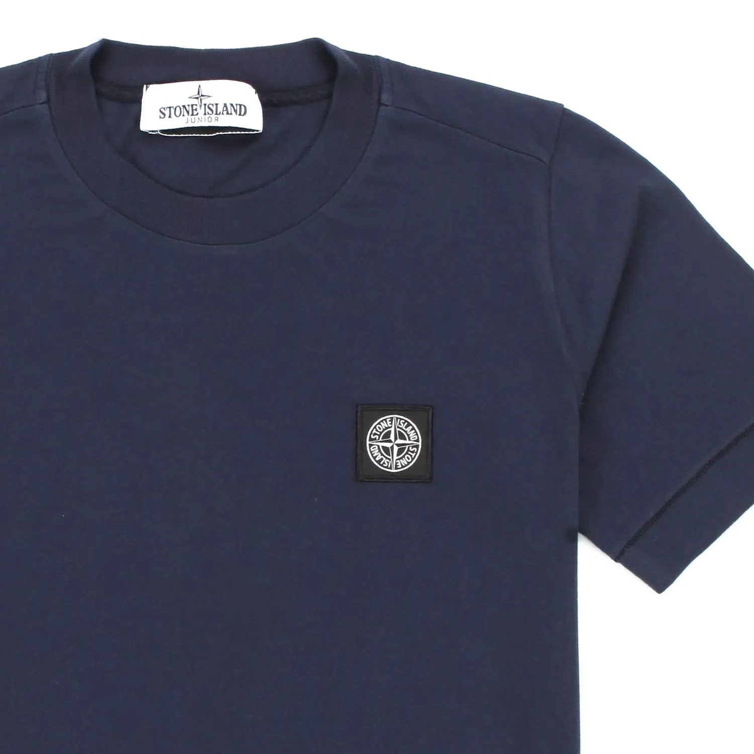 Stone Island Blue Avio T-Shirt With Logo For Children And Teen