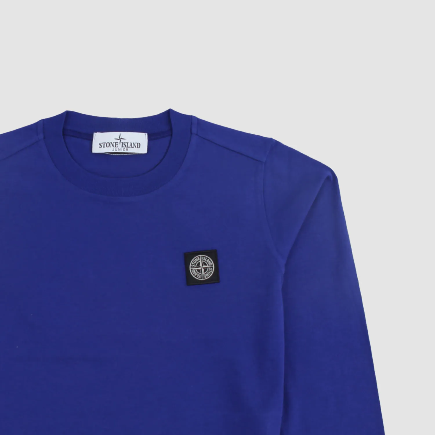 Stone Island Bluette Long Sleeve T-Shirt With Logo