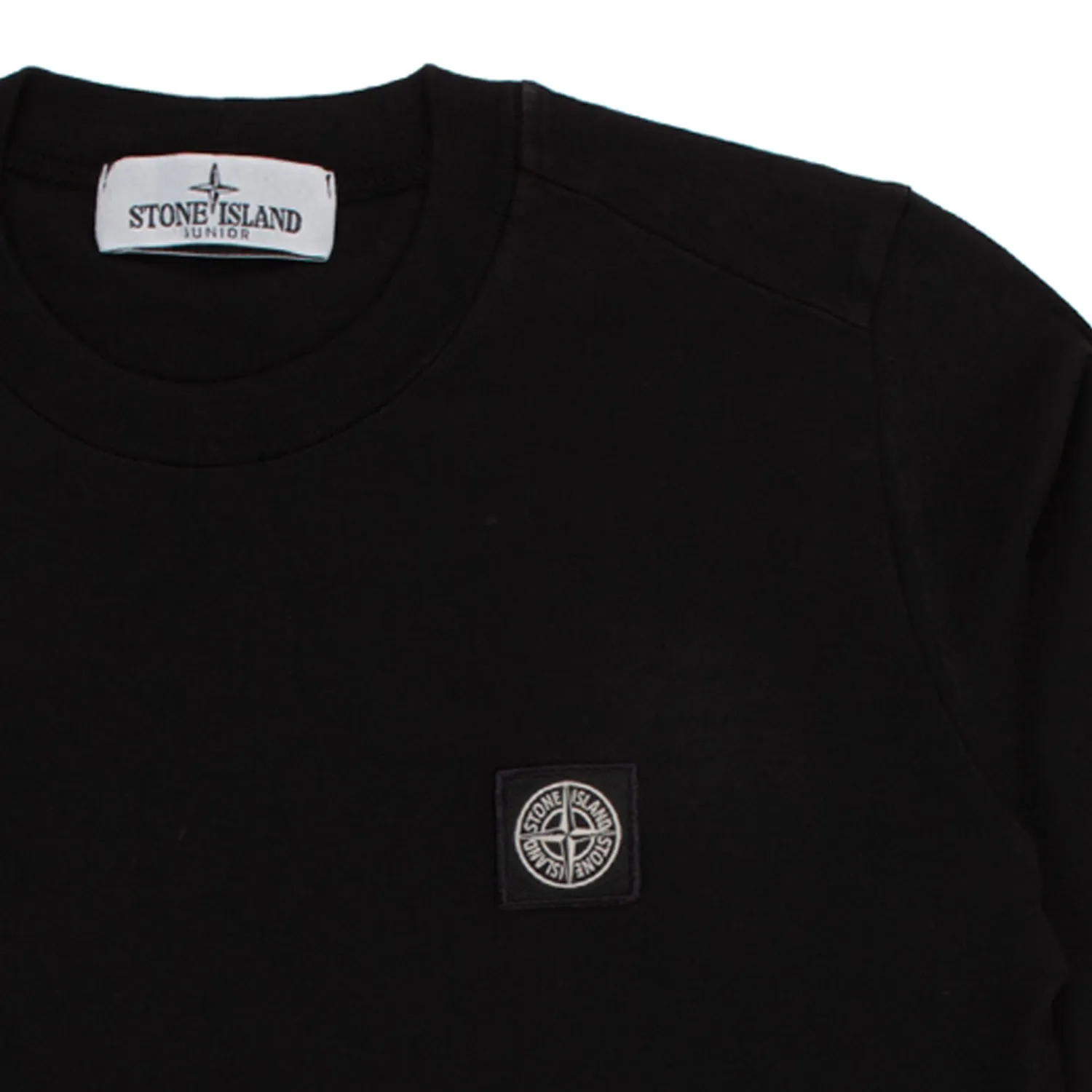 Stone Island Boy Logo Black Sweatshirt