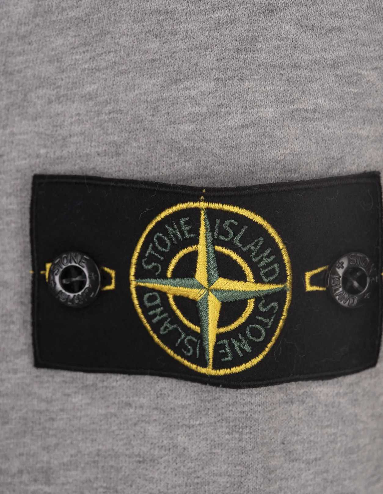 STONE ISLAND Crew-Neck Sweatshirt In Light Grey Gauzed Cotton