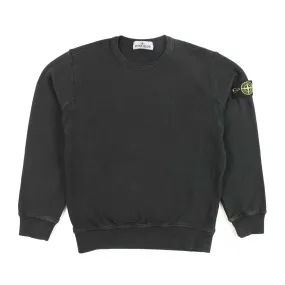 Stone Island Graphite Sweatshirt With Logo Patch For Children And Teen