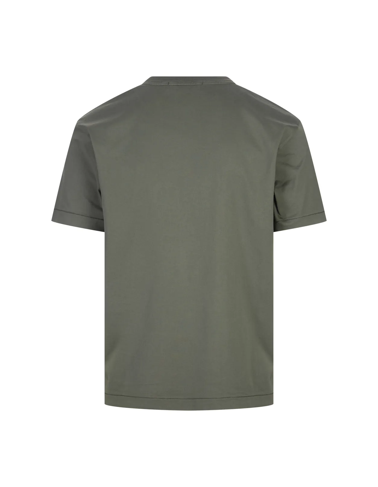 STONE ISLAND Green 60/2 Cotton T-Shirt