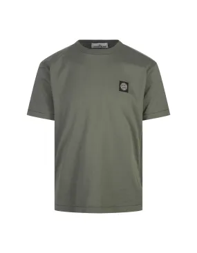 STONE ISLAND Green 60/2 Cotton T-Shirt