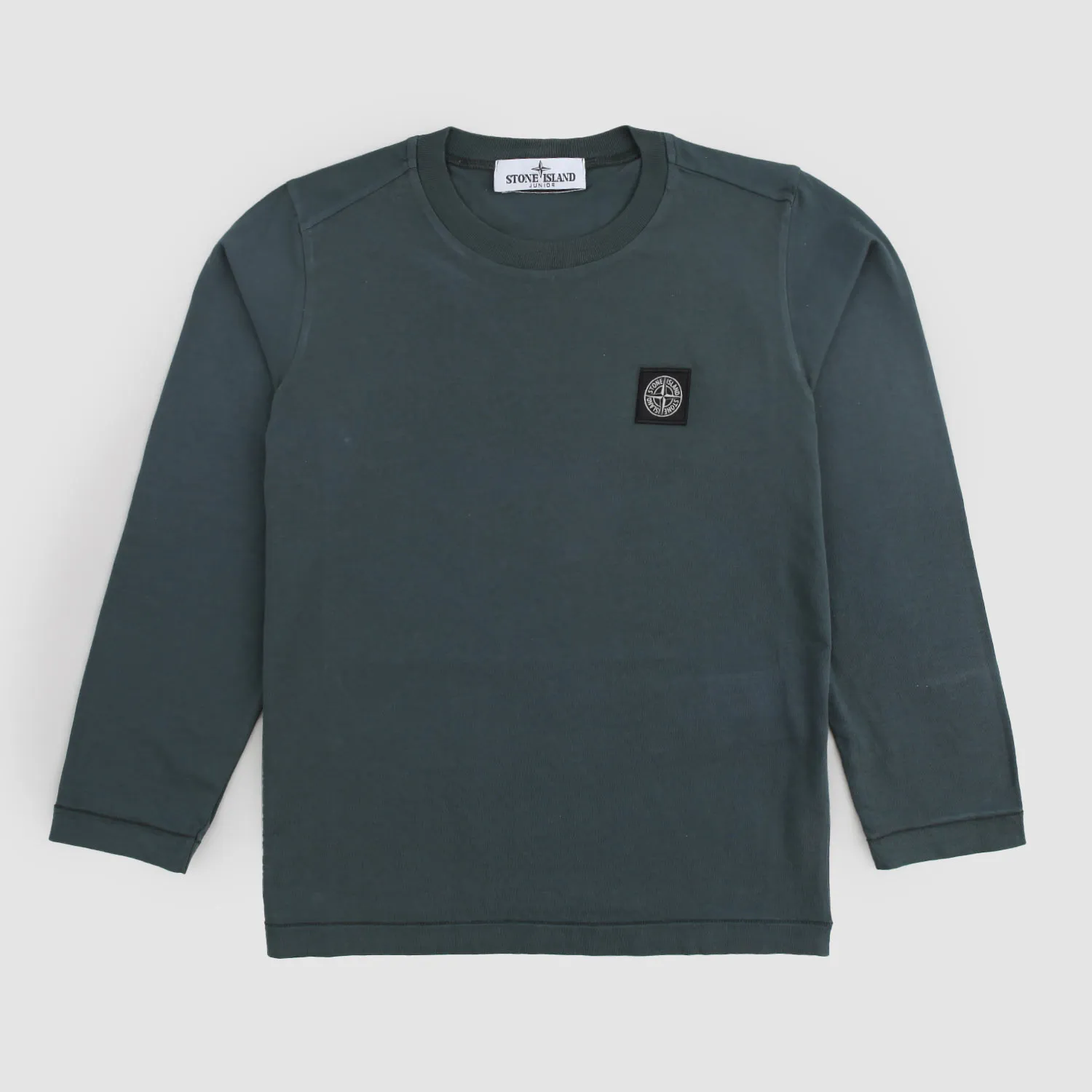 Stone Island Green Long Sleeve T-Shirt With Logo