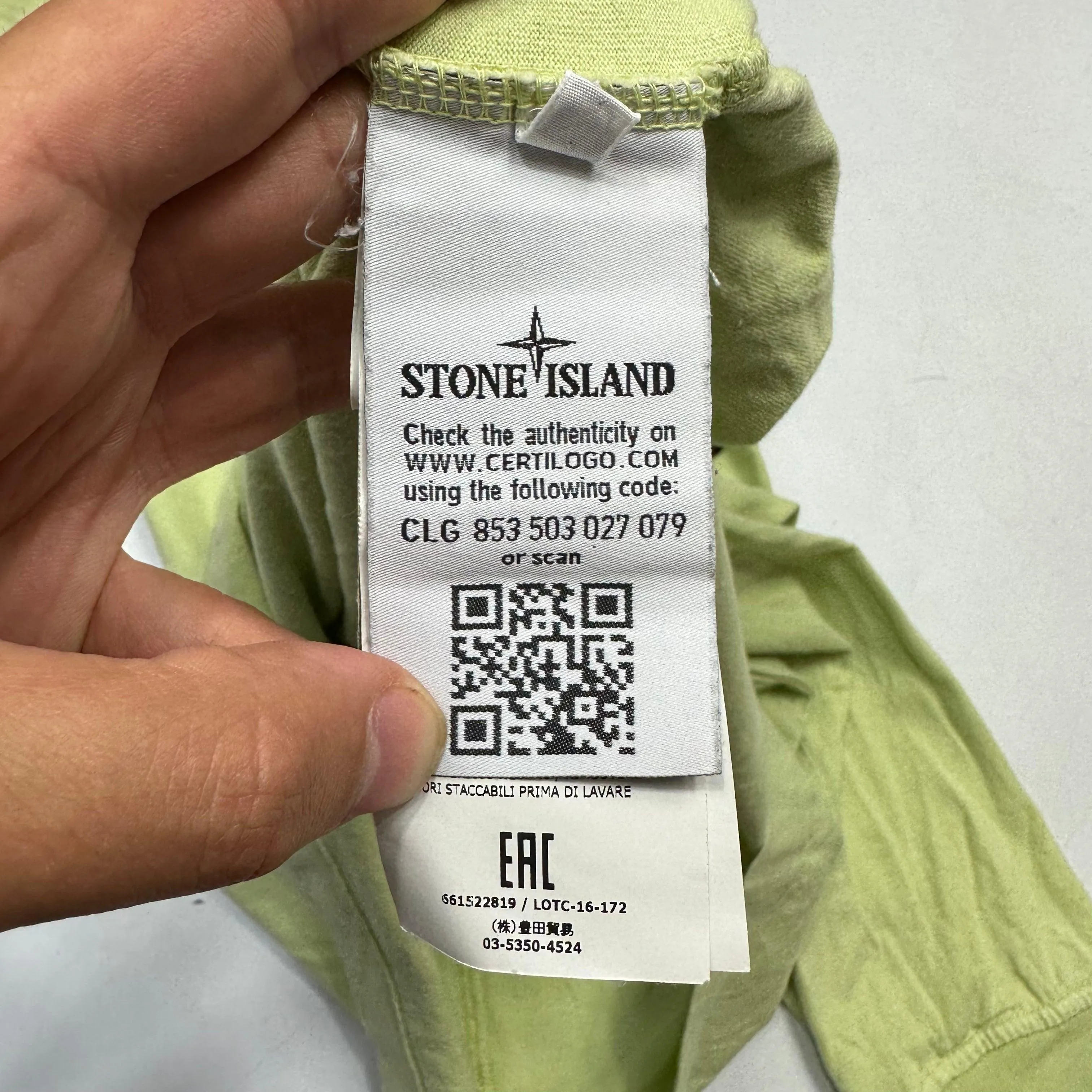 Stone Island Pistachio Green LS - M