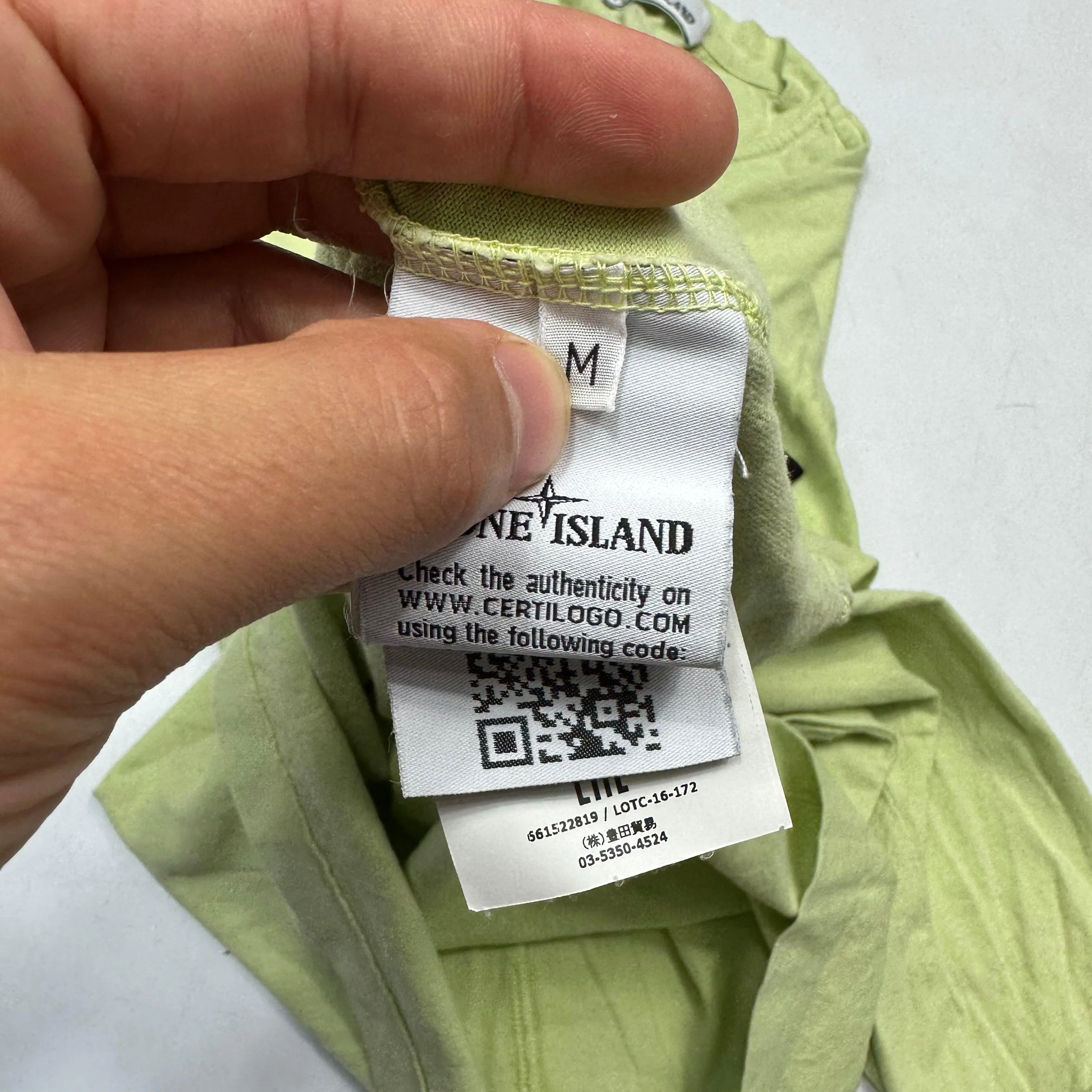 Stone Island Pistachio Green LS - M