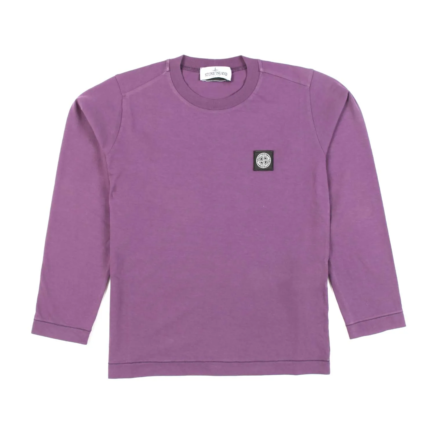 Stone Island Purple Long Sleeve T-Shirt For Children And Teen