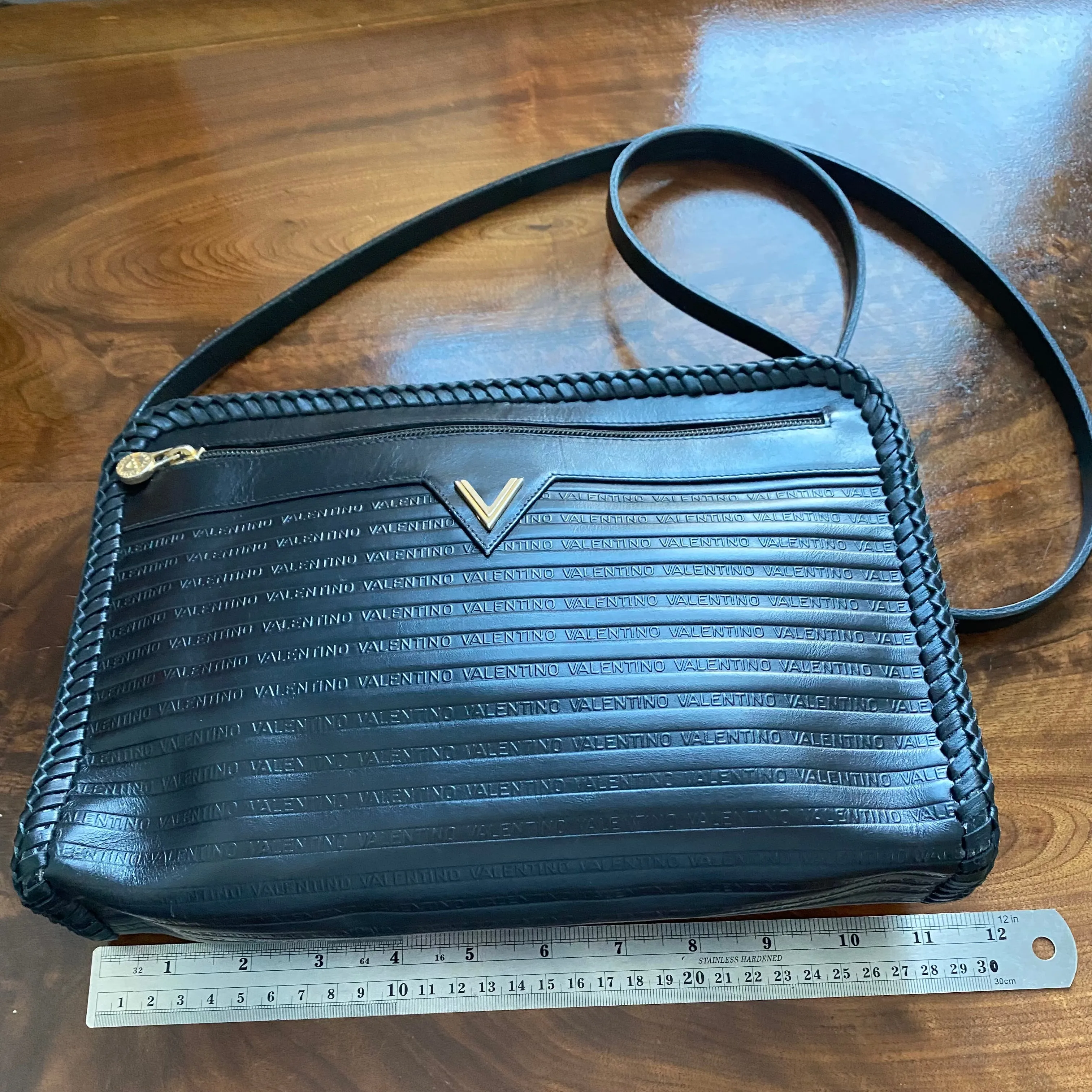 The Swan Crossbody - Vintage Valentino in Black