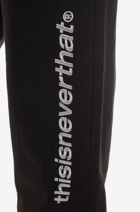 thisisneverthat cotton joggers black color