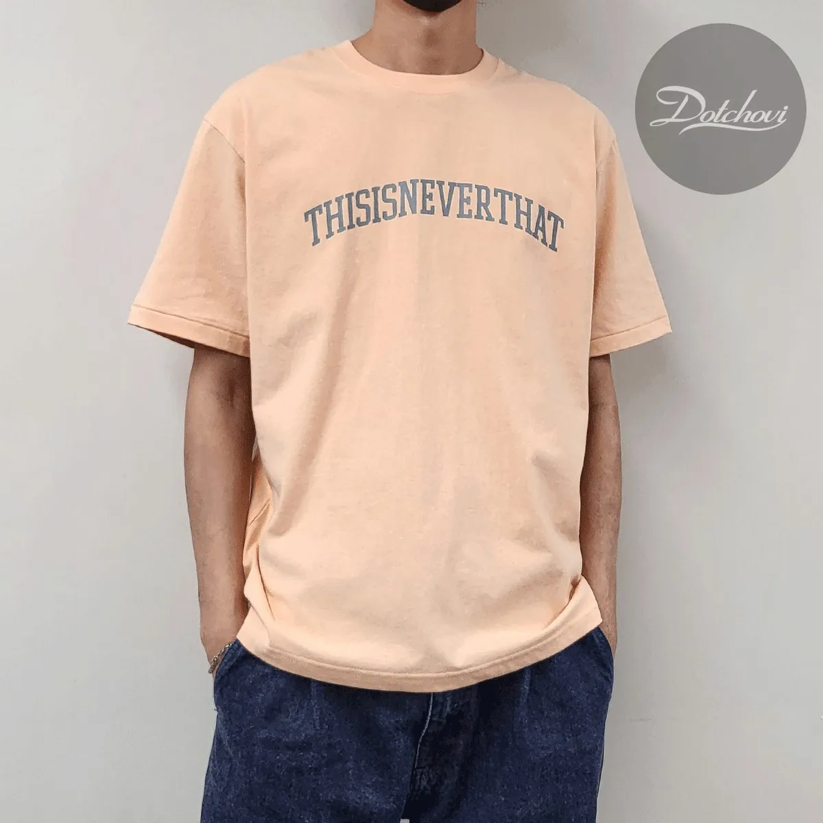 thisisneverthat  |Crew Neck Unisex Street Style Plain Cotton Short Sleeves