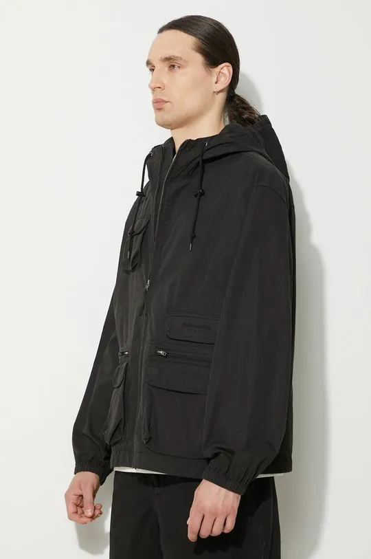 thisisneverthat jacket Utility men's black color TN241WOWLS08