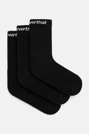 thisisneverthat socks SP-Logo Socks 3-Pack men's black color TN241WUNSO01