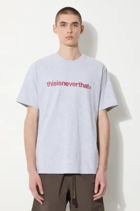 thisisneverthat t-shirt T-Logo Tee men’s gray color with a print TN240TTSST01