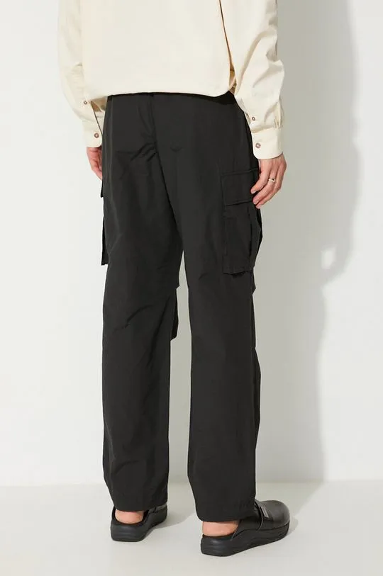 thisisneverthat trousers TN230WPARP01 men's black color