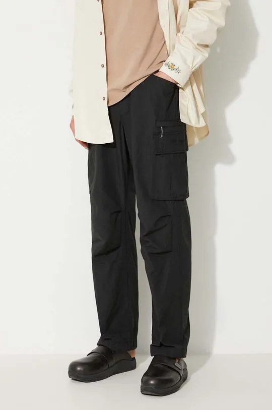 thisisneverthat trousers TN230WPARP01 men's black color