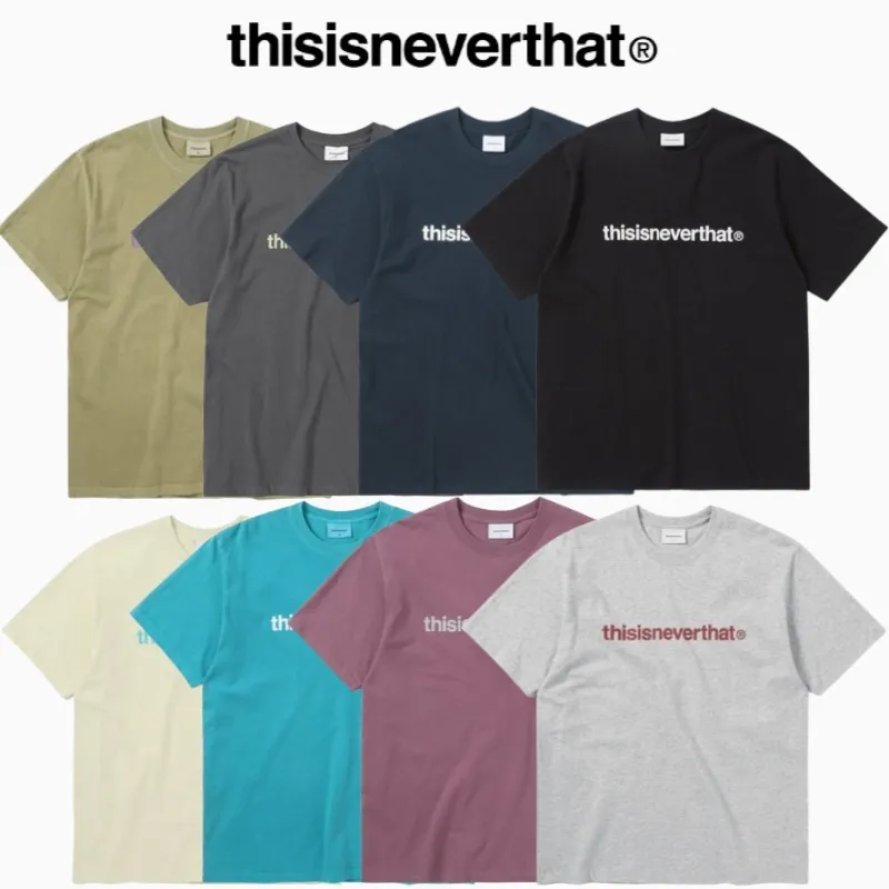 thisisneverthat  |Unisex Street Style U-Neck Plain Cotton Short Sleeves Logo