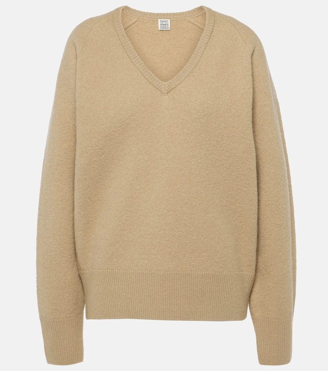 TOTEME  |Casual Style Wool V-Neck Plain Elegant Style