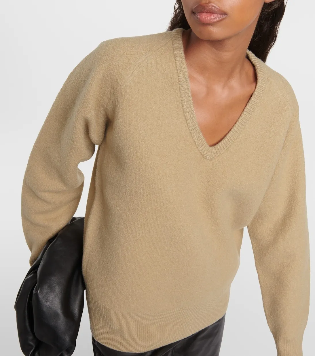 TOTEME  |Casual Style Wool V-Neck Plain Elegant Style