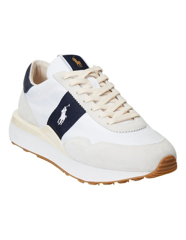 Train 89 Sneaker in White/Navy