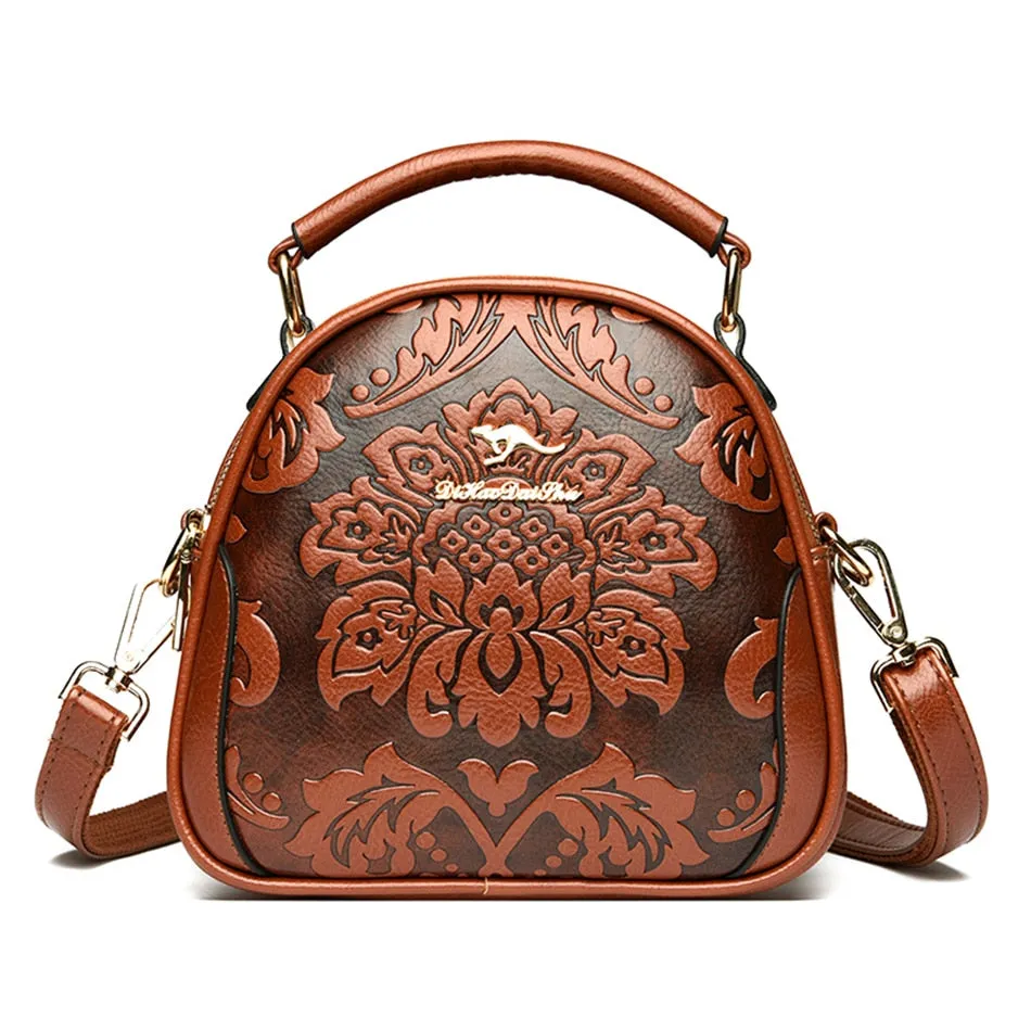 Trendy Luxury Designer Flower Printed Shoulder Crossbody Handbags for Women