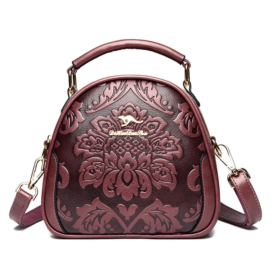 Trendy Luxury Designer Flower Printed Shoulder Crossbody Handbags for Women