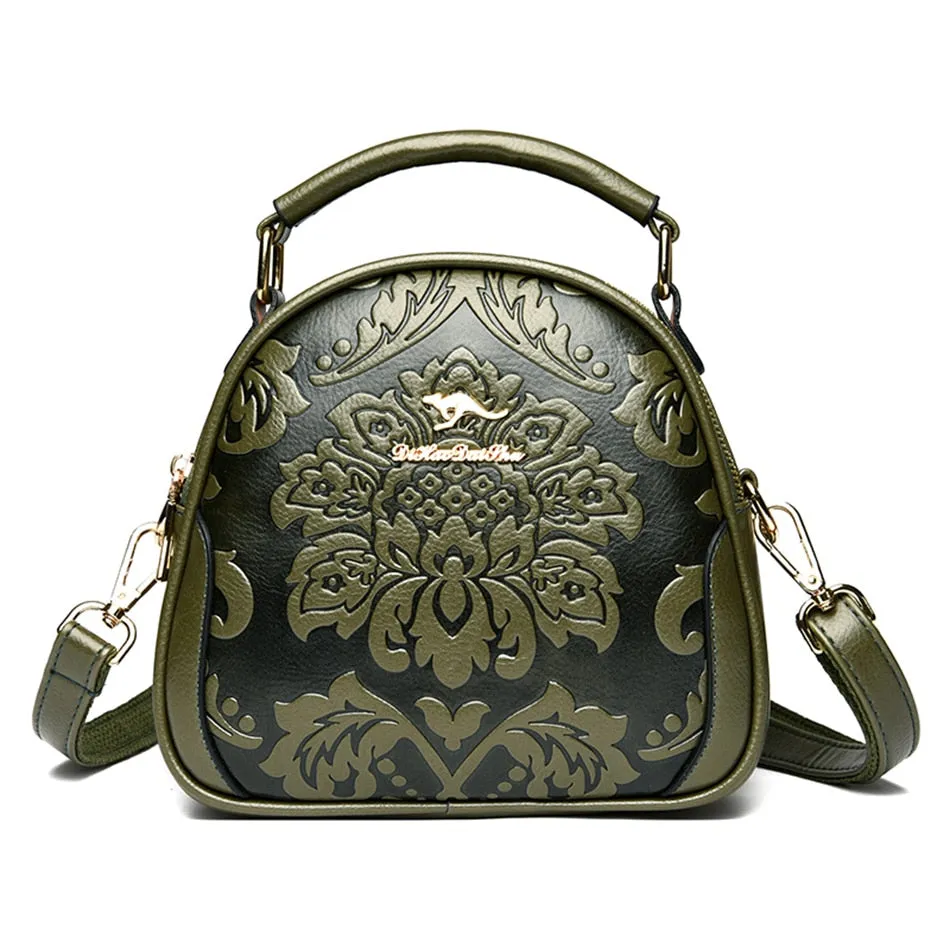 Trendy Luxury Designer Flower Printed Shoulder Crossbody Handbags for Women