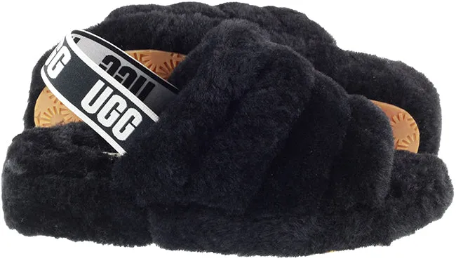 Ugg Boots Womens Fluff Yeah Slide Black