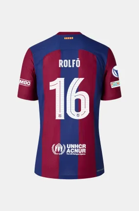 UWCL FC Barcelona Home Shirt 23/24 Player's Edition - Women - ROLF