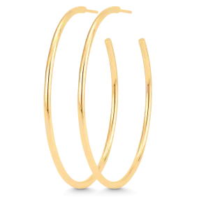 Veena Solid Large Hoops