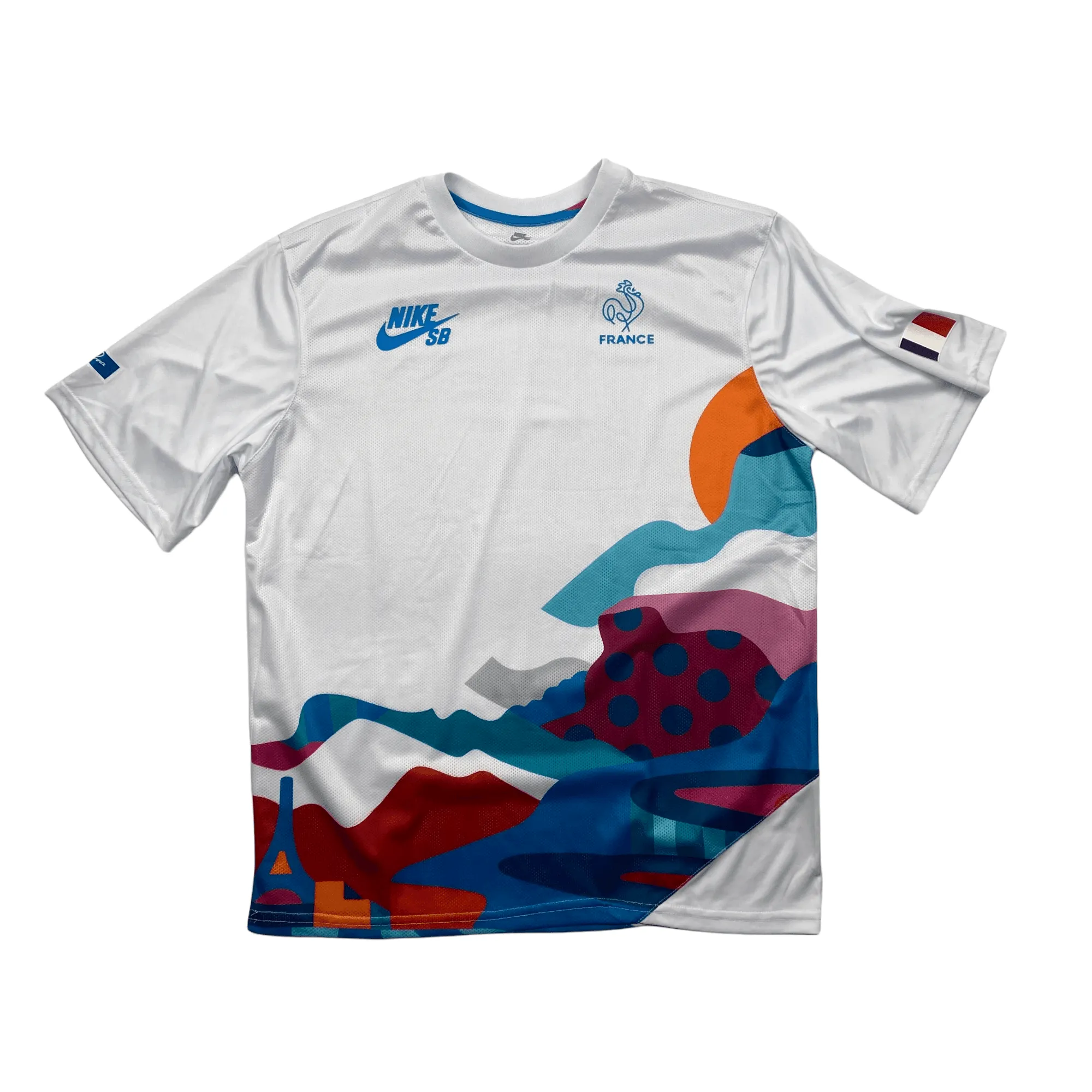 White Nike SB x Patta France Tee - Medium