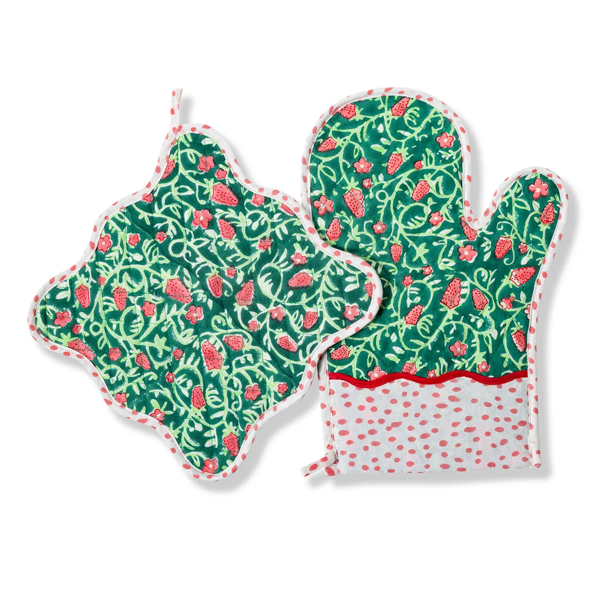 Winter Advent Oven Mitt