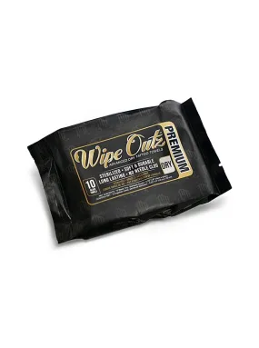 Wipe Outz Premium Dry Tattoo Towels (Black 10 Count)