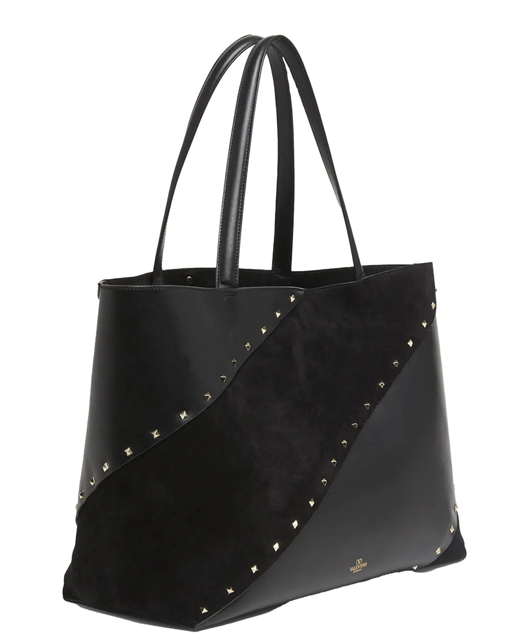 Wispy Large Rockstud Tote in Black