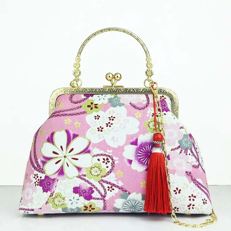 Women Shoulder Crossbody Handbags Antique Style with Cheongsam Bag