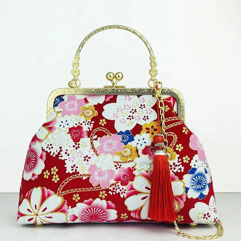 Women Shoulder Crossbody Handbags Antique Style with Cheongsam Bag