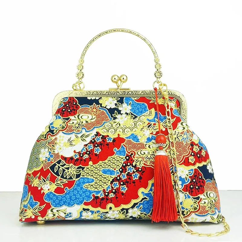 Women Shoulder Crossbody Handbags Antique Style with Cheongsam Bag