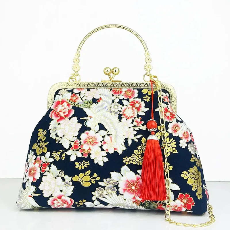 Women Shoulder Crossbody Handbags Antique Style with Cheongsam Bag