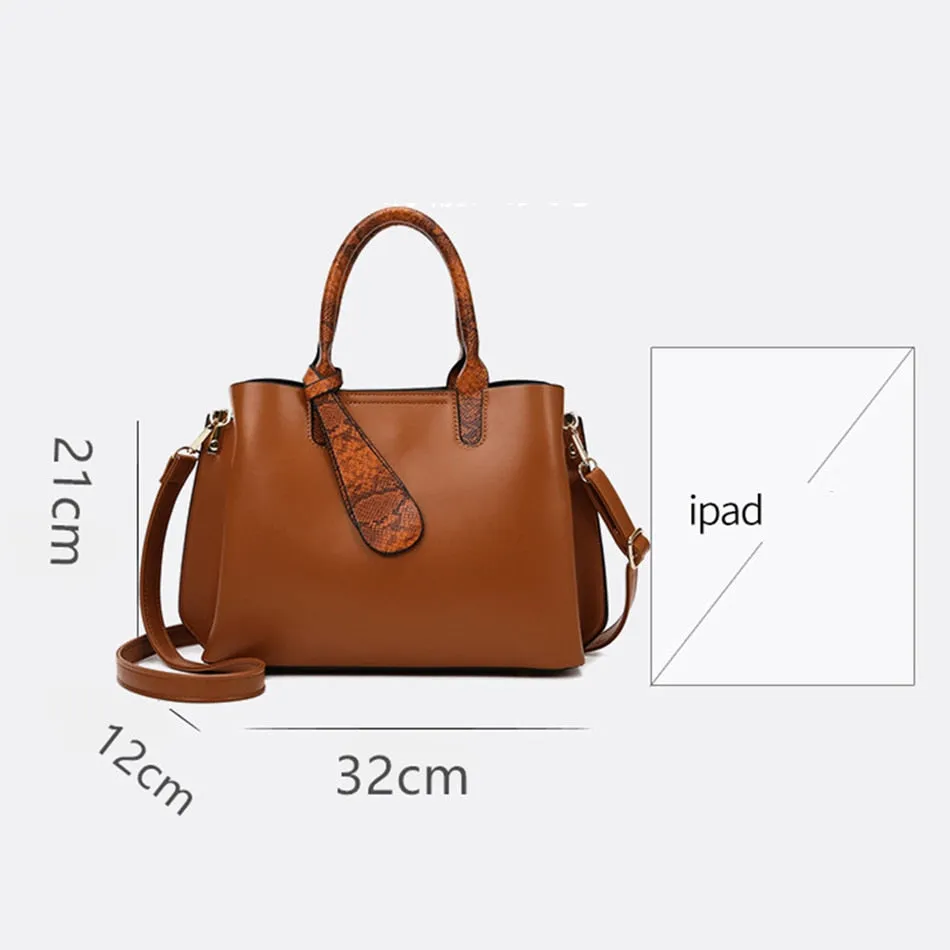 Women's Casual Elegant Large Capacity Leather Crossbody Handbags