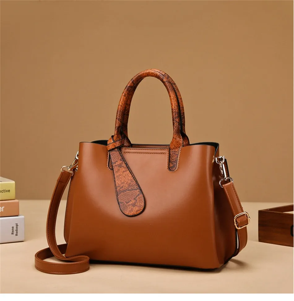 Women's Casual Elegant Large Capacity Leather Crossbody Handbags