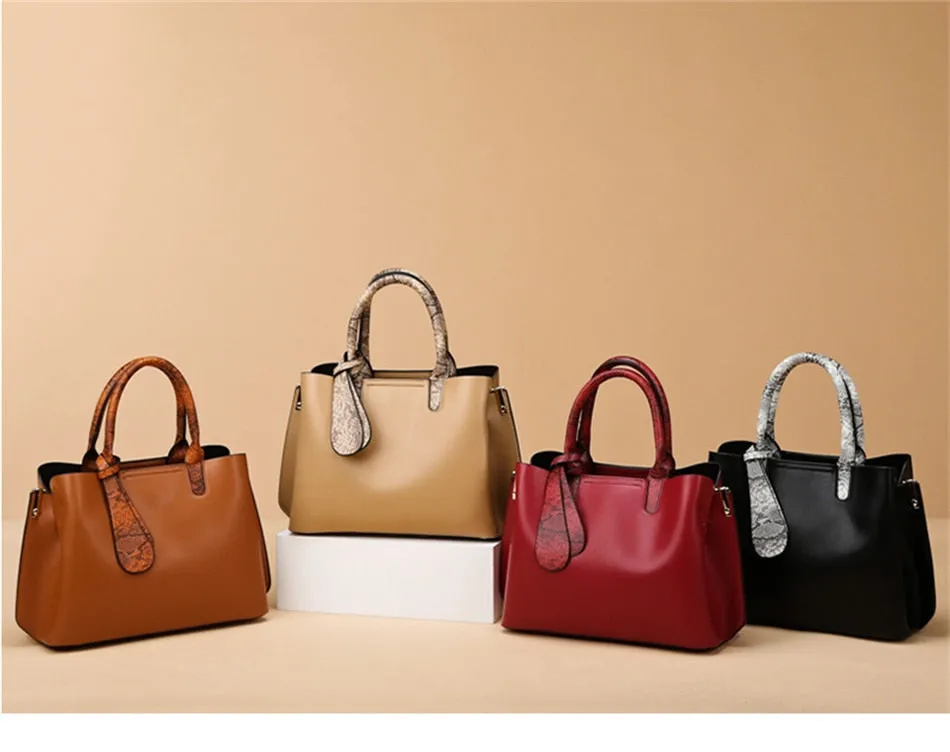 Women's Casual Elegant Large Capacity Leather Crossbody Handbags