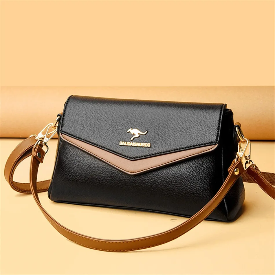 Women's Casual Leather Small Tote Crossbody Shoulder Handbags