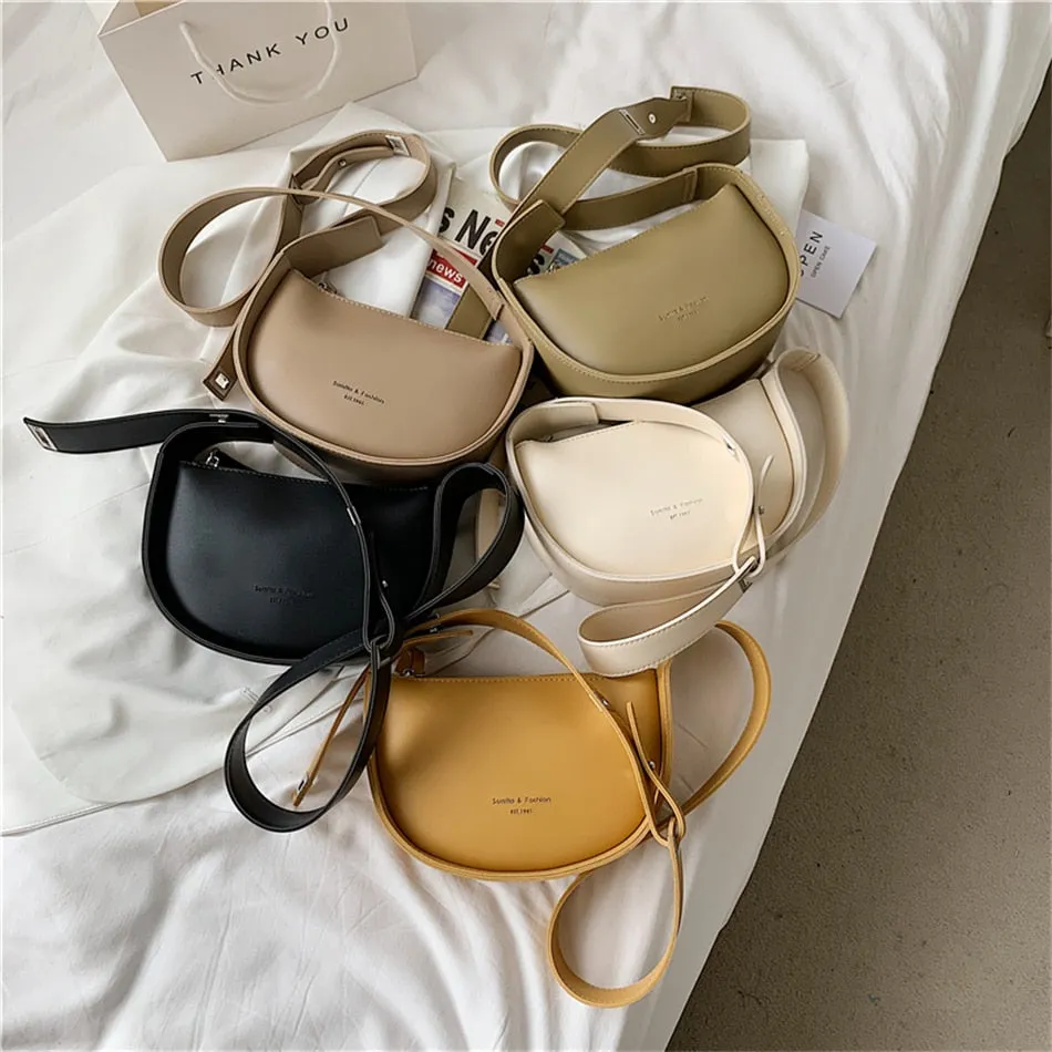 Women's Fashion Designer Soft Leather Shoulder Crossbody Handbags