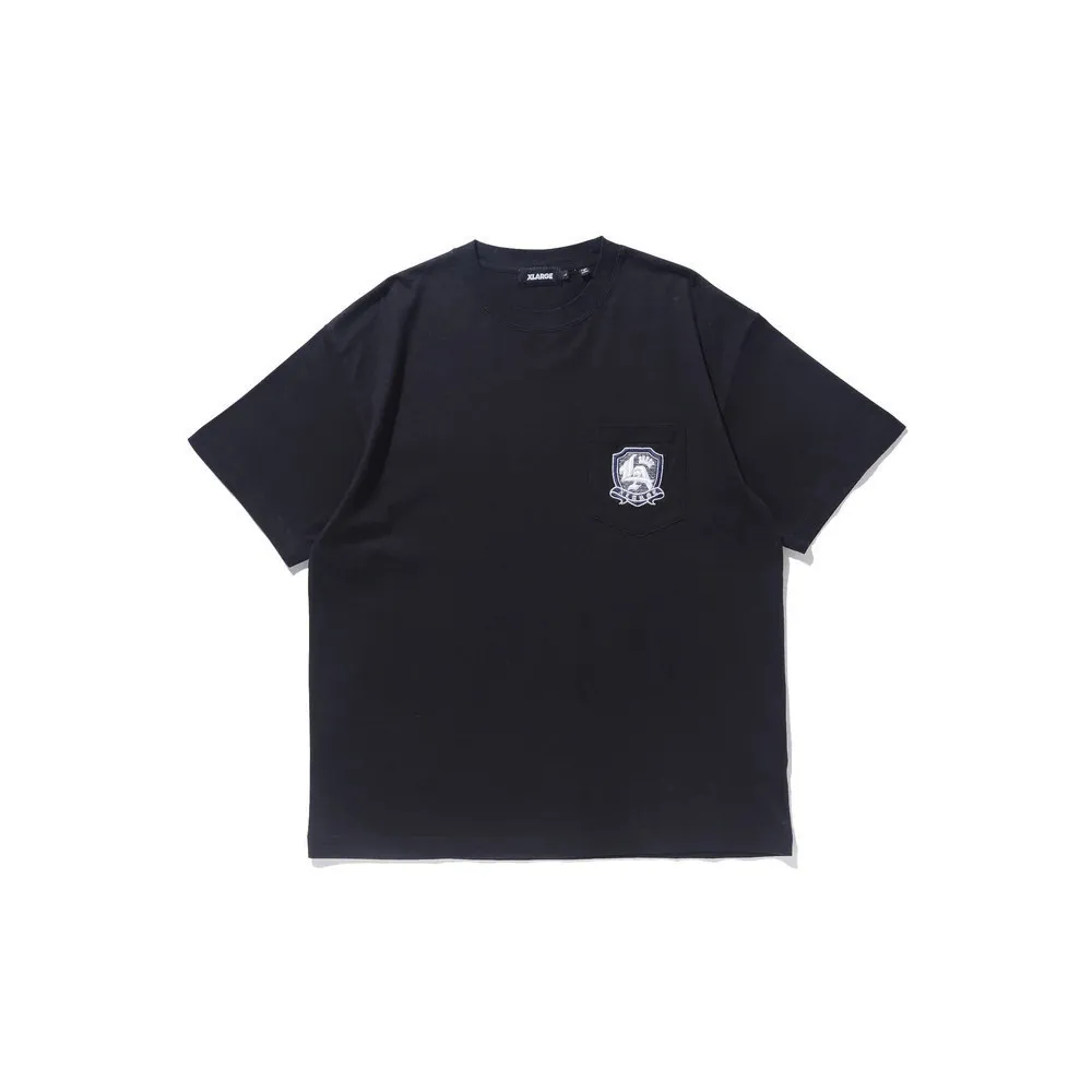 X-Large  |Crew Neck Unisex Street Style Plain Short Sleeves Logo