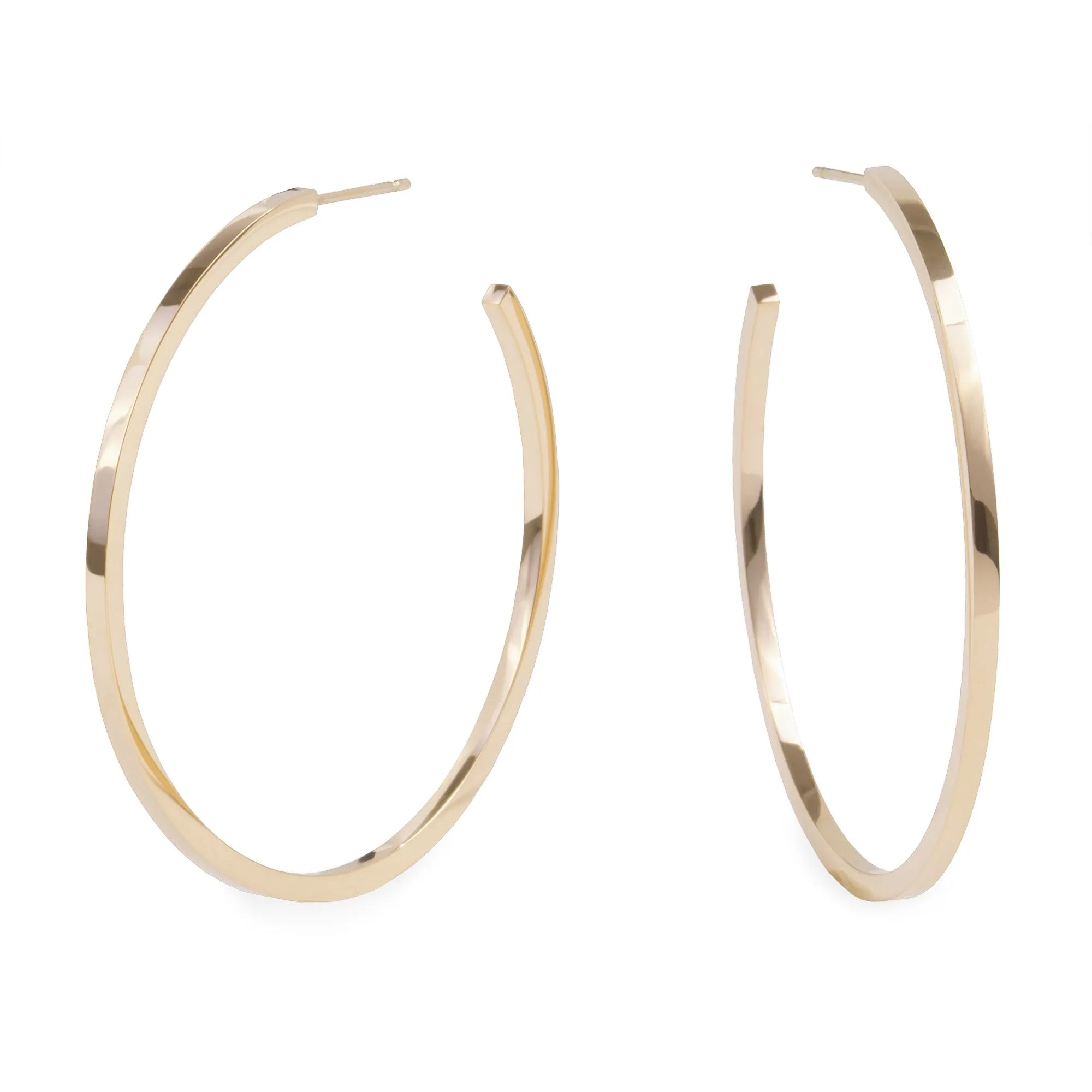 X-large skinny hoop earrings