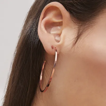 X-large skinny hoop earrings