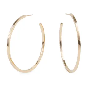 X-large skinny hoop earrings